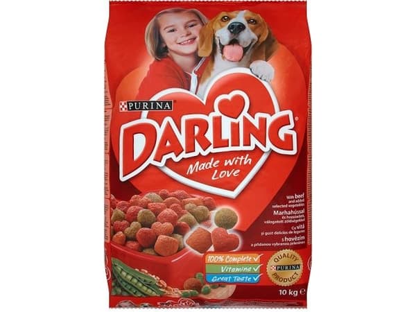 Purina Darling, Voksen, Alle hunderaser, Storfekjøtt, Grønnsaker, 10 kg
