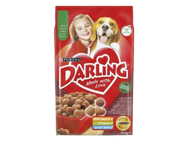 Purina Darling, Voksen, Alle hunderaser, Storfekjøtt, Grønnsaker, 10 kg