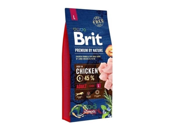 Brit 8595602526468, Vuxen, Maxi (26 - 44 kg), Kyckling, 15 kg