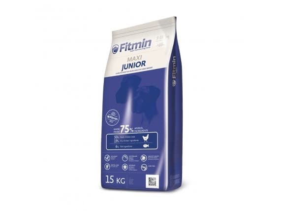 FITMIN Maxi Junior, Valp, 15 kg, Maxi (26 - 44 kg), Vitamin A,Vitamin B1,Vitamin B12,Vitamin B2,Vitamin B6,Vitamin B9 (folic acid),Vitamin C,Vitamin.