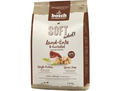 BOSCH Soft Adult Anka och potatis - torrfoder för hundar - 12,5 kg