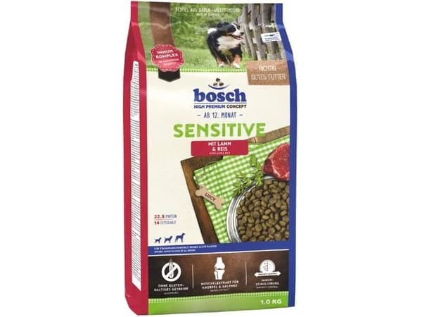 Bosch 5219001 koiran kuivamuonaa Adult Lamb, Rice 1 kg