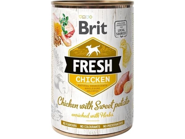 Brit Brit Fresh Dog Chicken with Sweet Potato puszka 400g