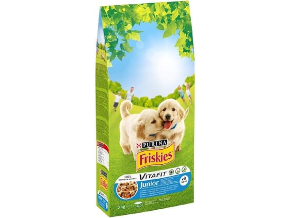 FRISKIES Junior Kana vihannesten kanssa - koiran kuivaruoka - 3 kg