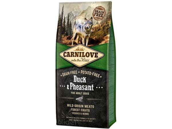 VAFO PRAHS CARNILOVE 12kg ADULT DUCK PHEASANT