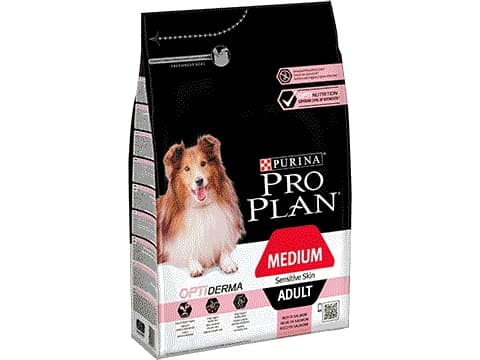 Purina Medium Adult Sensitive Skin, Vuxen, Jätte (> 45kg), Lax, 14 kg