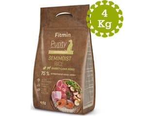 FITMIN Purity dog Rice Semimoist Rabbit & Lamb, Adult, Lamm, Kanin, Ris, 4 kg