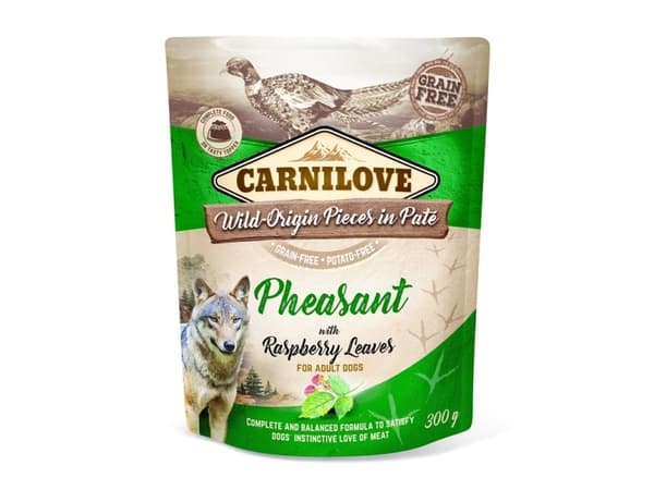 CARNILOVE Carnilove Koiranruokasäilykkeet Fasaanipatee vadelmanlehdillä 300g
