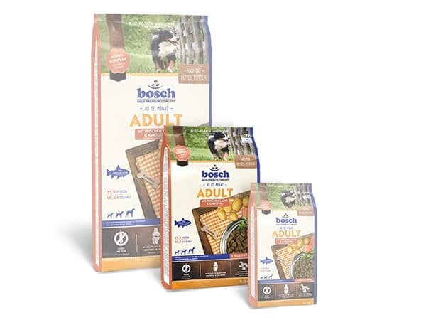 Bosch 04030 Kala- ja perunaruoka aikuisille koirille 3 kg