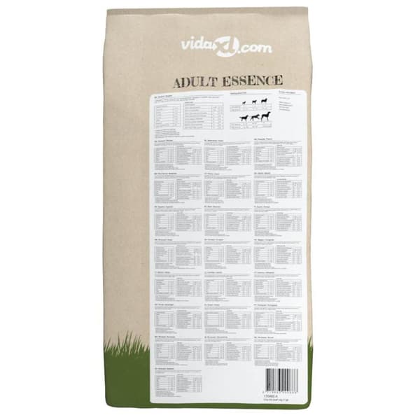 vidaXL Premium hundmat torr Adult Essence Beef 2 st 30 kg