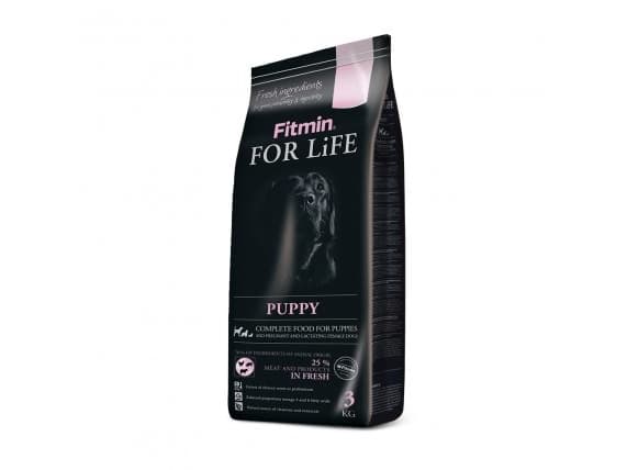 FITMIN For Life Puppy, Valp, 3 kg, Vitamin A,Vitamin B1,Vitamin B12,Vitamin B2,Vitamin B6,Vitamin B9 (folic acid),Vitamin C,Vitamin..., Hud och päls,