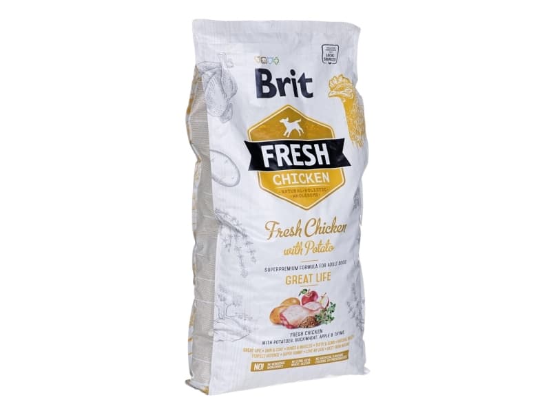 Feed Brit Fresh Chicken Potato Adult Great Life (12 kg )