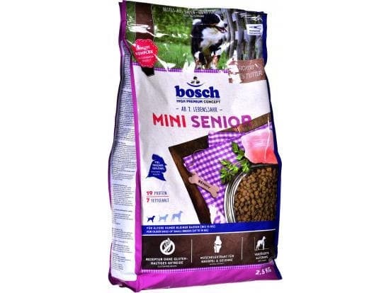 BOSCH Mini Senior - torrfoder för hundar - 2,5 kg