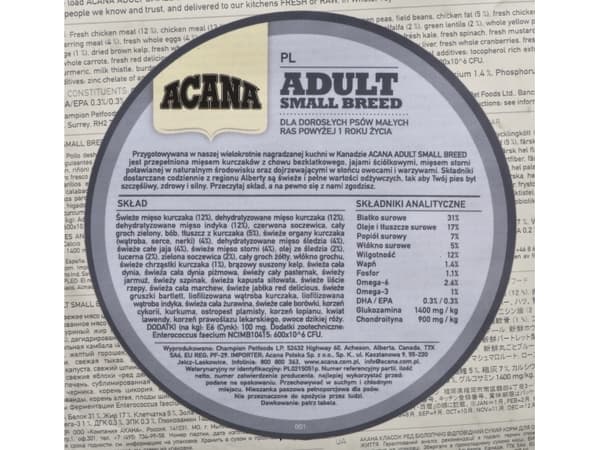 Acana Adult small breed 340g