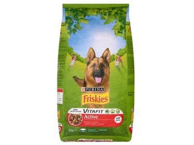 Purina Friskies Vitafit Active, Vuxen, Jätte (> 45kg), Nötkött, 3 kg