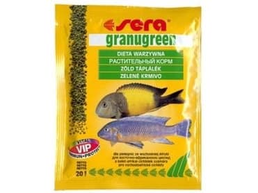 Granugreen Nature - 20 g, granulat - foder för ciklider