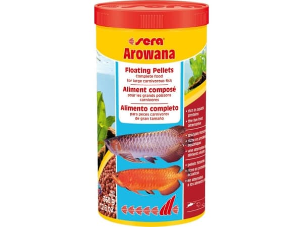Sera Arowana 1.000 ml, granulat - stapelföda för rovfiskar