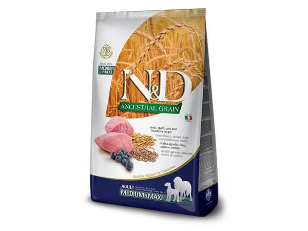 FARMINA N&amp;D Ancestral Grain Puppy Medium&amp;Maxi Lamb koiran kuivaruoka - 12 kg