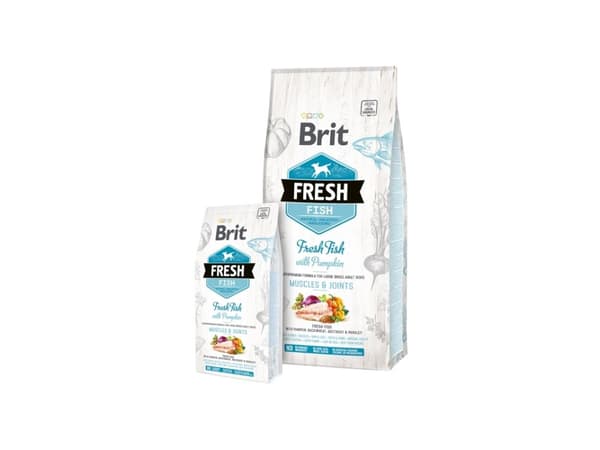 Brit Fresh Fish with Pumpkin Adult Large Muscles & Joints, Adult, Fisk, 12 kg