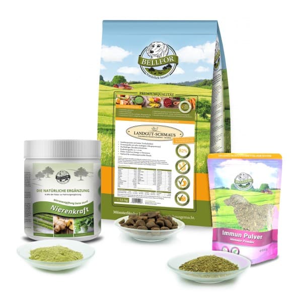 Sparset Nr. 7 - Landgut-Schmaus 7,5kg + Nierenkraft Pulver 250g + Immun Pulver 250g