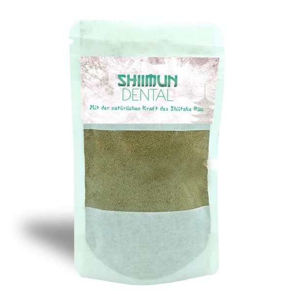 Kosttilskudd til hunder med Shiitake - Shiimun Dental Pulver fra Bellfor Hundemat - 120g