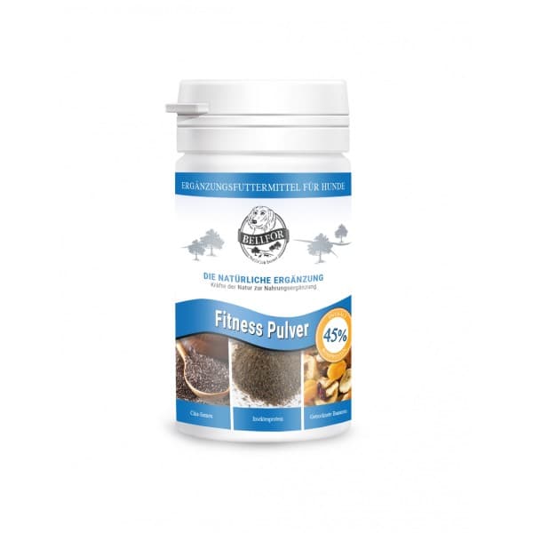 Kosttilskudd for sportshunder - Fitness Pulver fra Bellfor Hundemat - 80g