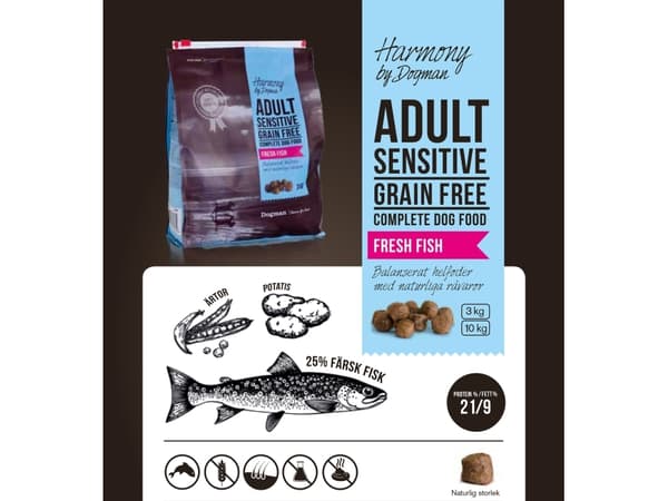 Harmony Adult Sensitive Hundfoder 10kg