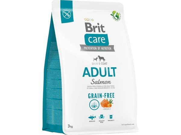 Kuivaruoka aikuisille koirille - BRIT Care Grain-free Adult Salmon - 3 kg