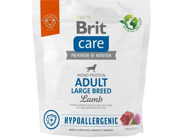 BRIT Care Hypoallergenic Adult Large Breed Lamb - kuivaruoka koirille - 1 kg