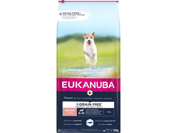 Eukanuba Euk Senior Small/Medium Grainfree Ocean Fish 12KG