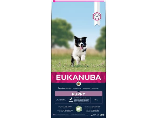 Eukanuba Euk Puppy Small/Medium Lamb & Rice 12 kg
