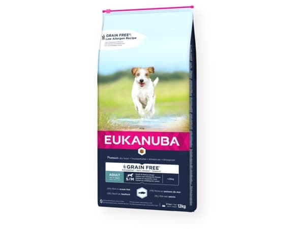 Eukanuba Euk Adult Small/Medium Grainfree Ocean Fish 12KG