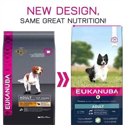 Eukanuba Euk Adult Small & Medium Lamb & Rice 12 kg