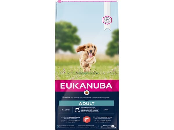 Eukanuba Euk Adult Small/medium Salmon & Barley 12 kg