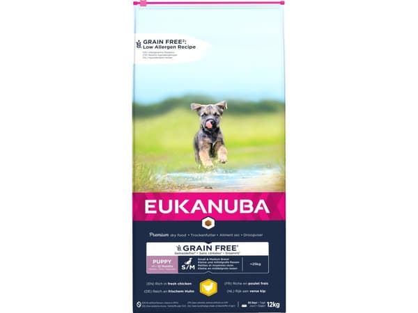 Eukanuba Euk Puppy Small/Medium Grainfree Chicken 3KG