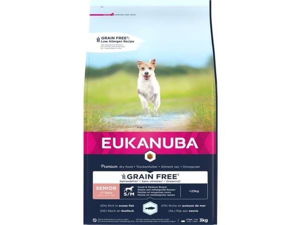 Eukanuba Euk Senior Small/Medium Grainfree Ocean Fish 3KG