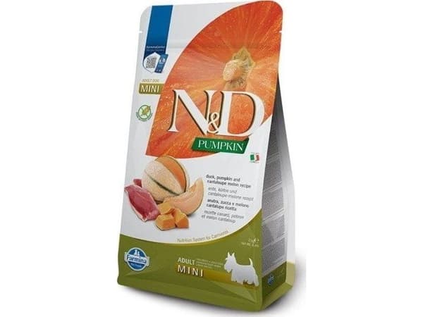 Kuivaruoka koirille - FARMINA N&amp;D PUMPKIN DOG DUCK PUMPKIN &amp; CANTALOUPE ADULT MINI 2kg