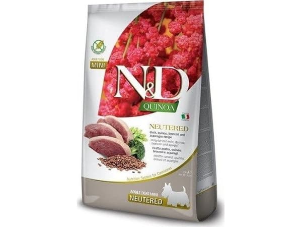 Farmina Pet Food N&D Quinoa, Aikuinen, Pieni (5 - 10 kg), Ankka, 2,5 kg