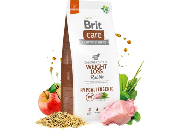 Brit Care Dog Hypoallergenic Weight Loss, Rabbit, 12 kg