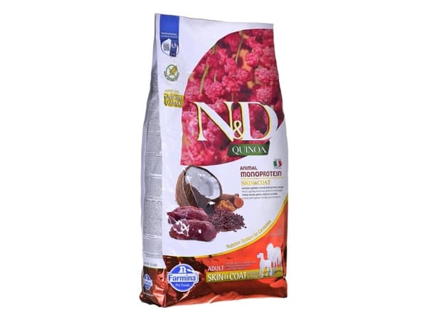 Farmina Pet Food N&D Quinoa, Voksen, Maxi (26 - 44 kg), Medium (11 - 25 kg), Viltkjøtt, 7 kg