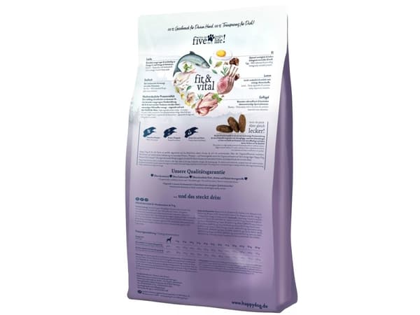 Happy Dog fit&vital Senior, Senior, Medium (11 - 25 kg), Lamm, Höns, Lax, 4 kg