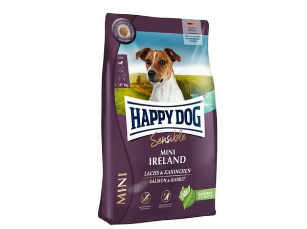Happy Dog Sensible Mini Ireland, Vuxen, Mini (5 - 10kg), Kanin, Lax, 4 kg