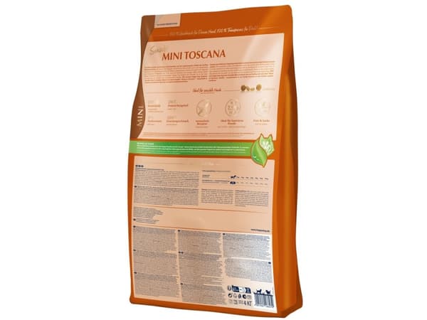 Happy Dog Sensible Mini Toscana 4 kg, Vuxen, Alla raser, Mini (5 - 10kg), Anka, Lax, 4 kg, Glutenfri