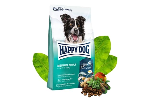 Happy Dog Supreme fit & vital, Vuxen, Medium (11 - 25 kg), Lax, 12 kg