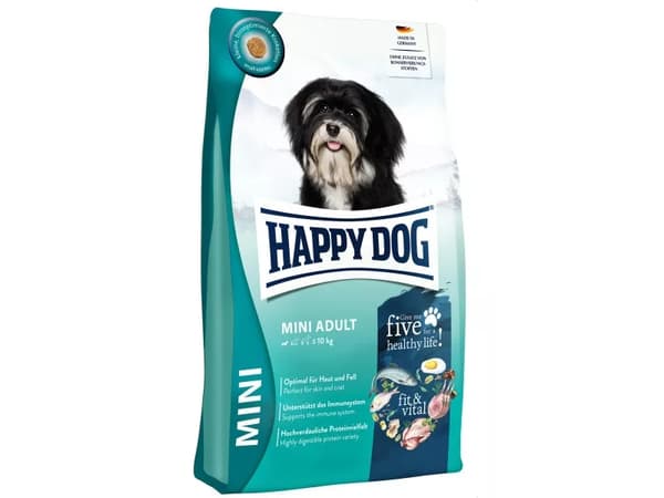Happy Dog fit & vital Mini Adult, Voksen, Mini (5 - 10kg), Egg, Fisk, Lam, Fjærfe, Laks, 10 kg