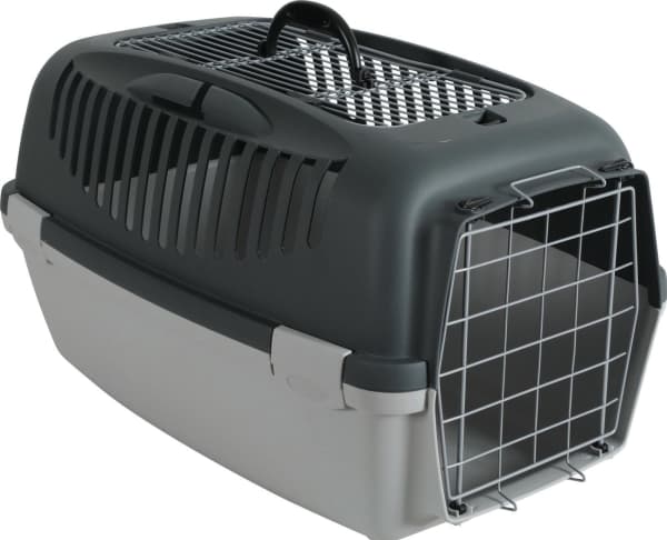 ZOLUX Transporter GULLIVER 3 with metal door light gray/dark gray - open top (422152)