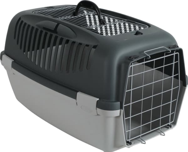 ZOLUX Transporter GULLIVER 3 with metal door light gray/dark gray - open top (422152)