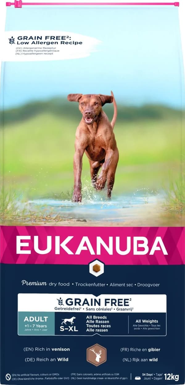 EUKANUBA Adult All Breed Grainfree Venison 12kg
