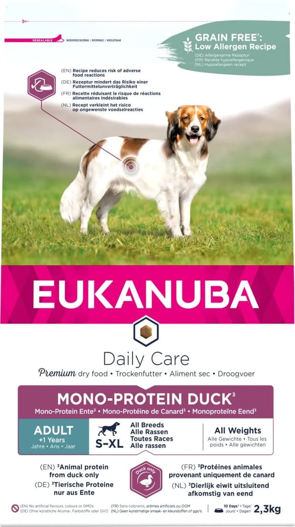 Eukanuba Euk DailyCare Mono-Protein Anka 2,3 kg
