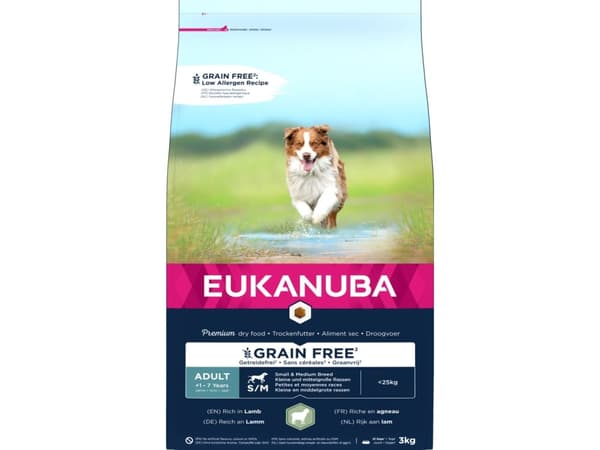 Eukanuba Euk Adult Small/medium Grainfree Lamb 3 KG